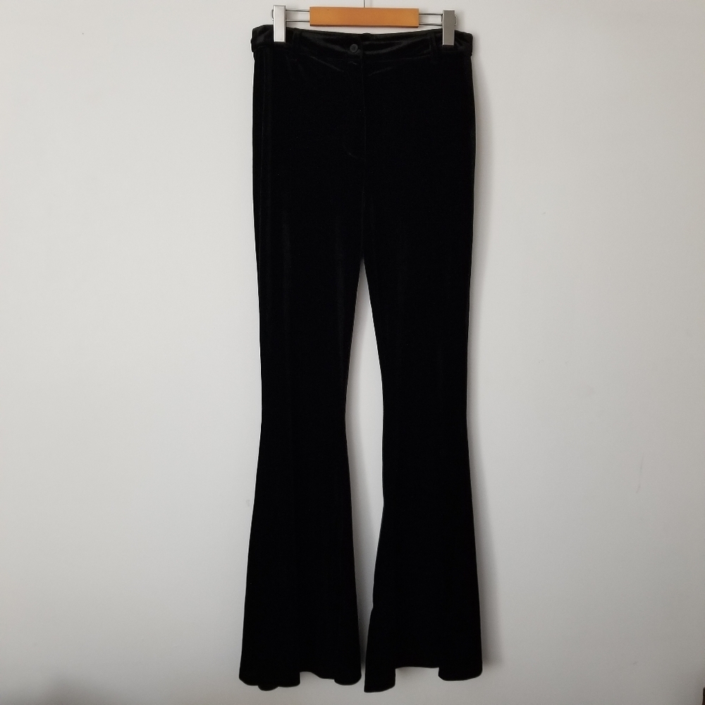 BANNED ALTERNATIVE High Waisted Ultra Long Flare Trousers Size M